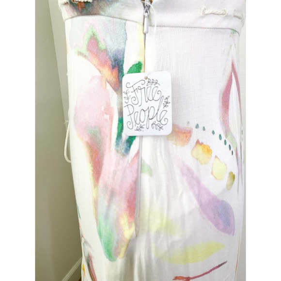 FREE PEOPLE Maxi Sun Dress NWT Watercolor Empi… - Picture 6 of 8